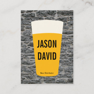 Pint Bier   Rustic (variatie) Visitekaartje