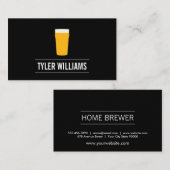 Pint Bier Thuisbrouwer Visitekaartje (Voorkant / Achterkant)