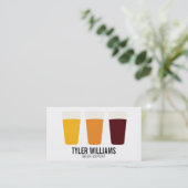 Pint bier | Traditioneel 2 Visitekaartje (Staand voorkant)