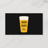 Pint Bier Zwart Wit Visitekaartje (Voorkant)