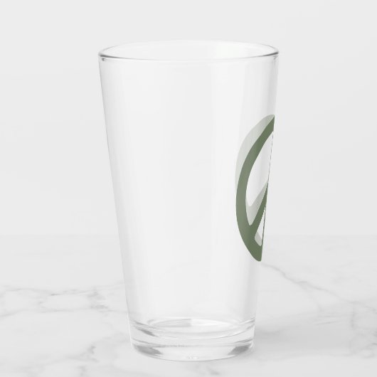 Pint Drink glas voor vredessignalisatie (Rechts)