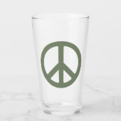 Pint Drink glas voor vredessignalisatie (Voorkant)