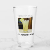 Pint glas met 5 sterren Margarita Recept (Achterkant)