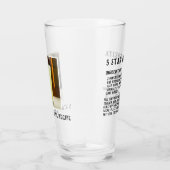 Pint glas met 5 sterren Margarita Recept (Rechts)