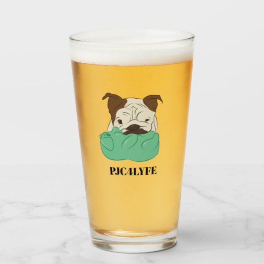 Pint Glass Chili Glas (Voorkant gevuld)