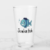Pint Glass - Je m'en fish Glas (Voorkant)