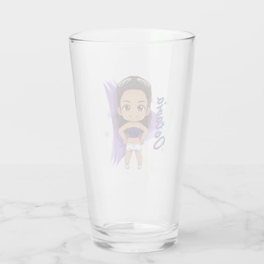 Pint Glass - Octavia Chibi Glas (Achterkant)
