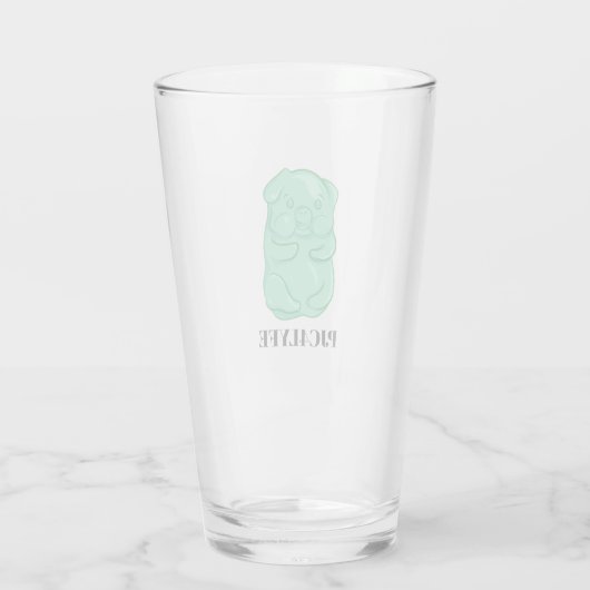 Pint Glass varken Glas (Achterkant)