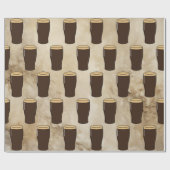 Pint Ierse Stout Bierdrinker Cadeaupapier (Vlak)