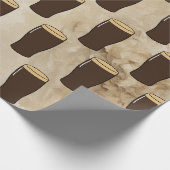 Pint Ierse Stout Bierdrinker Cadeaupapier (Hoek)