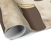 Pint Ierse Stout Bierdrinker Cadeaupapier (Rol Hoek)