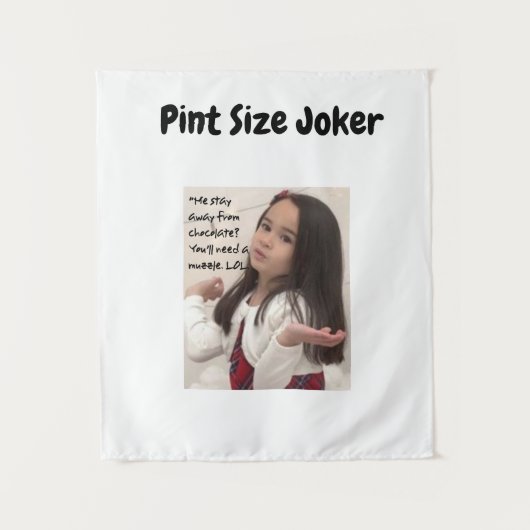 Pint Size-oker: Chocolate Muzzle Wandkleed (Voorkant)
