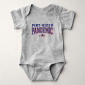 Pint-Sized Pandemic Unisex Hipster One-Piece Romper (Voorkant)