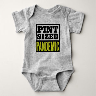 Pint-Sized Pandemic Unisex Hipster One-Piece Romper