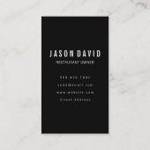 Pint van Beer Logo Black Visitekaartje (Achterkant)