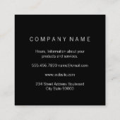 Pint van Bier Logo Vierkante Visitekaartje (Achterkant)