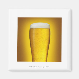 Pint van bier met spritz magneet