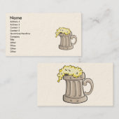 pint-van-bier-vector, Naam, Adres 1, Adres 2.. Visitekaartje (Voorkant / Achterkant)