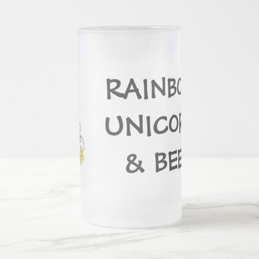 Pint van goud aan het einde van de regenboog (plus matglas bierpul (Center)