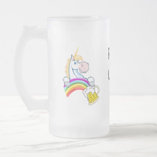 Pint van goud aan het einde van de regenboog (plus matglas bierpul (Links)