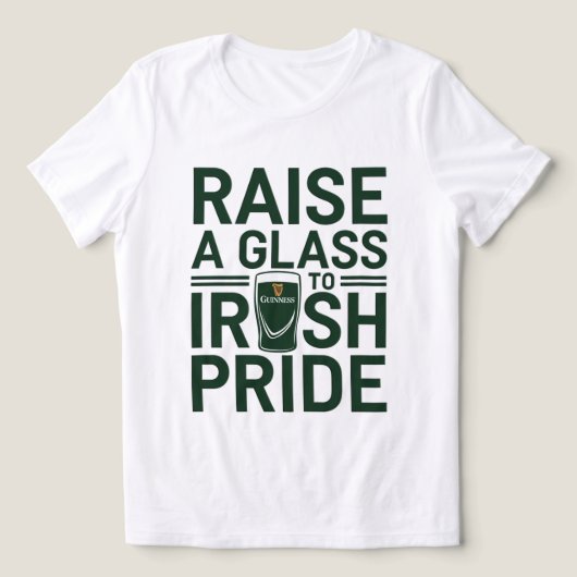 Pint van trots Tri-Blend shirt (Design voorkant)