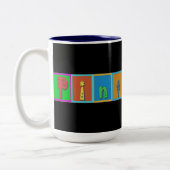 pintadeau pintadine tweekleurige koffiemok (Links)