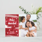 Pintado Feliz Navidad Feestdagenkaart (Staand voorkant)