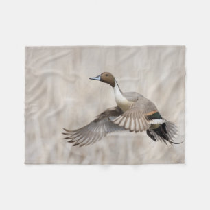 Pintail Drake Taking Flight Fleece Deken