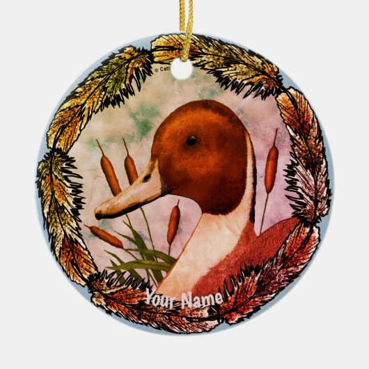 Pintail Duck ornament (Voorkant)