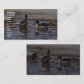 Pintail Duck Pair Visitekaartje (Voorkant / Achterkant)