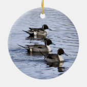 Pintail Duck Trio Ornament (Achterkant)