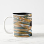 Pintail Duck Tweekleurige Koffiemok (Links)