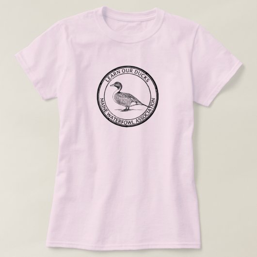 Pintail Duck Waterfowl Natuur Vogelorganisatie T-shirt (Design voorkant)