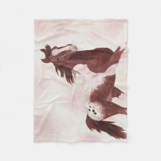 Pintaloosa Horse fleece Deken (Voorkant)