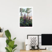 Pintando al aire libre (Autorretrato) Poster (Thuiskantoor)