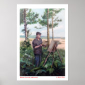Pintando al aire libre (Autorretrato) Poster (Voorkant)