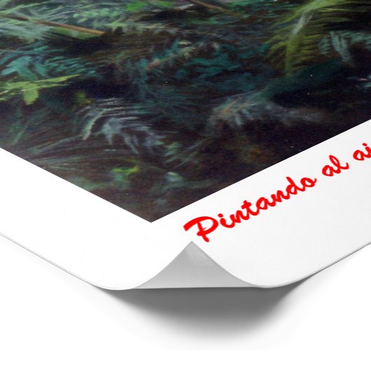 Pintando al aire libre (Autorretrato) Poster (Hoek)