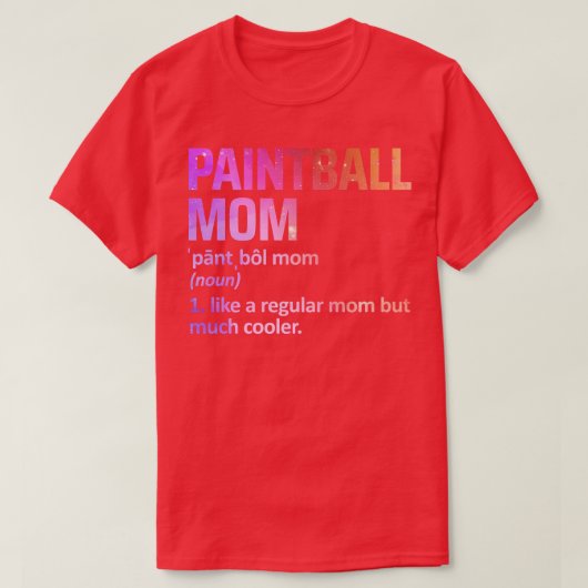pintball mama t-shirt (Design voorkant)