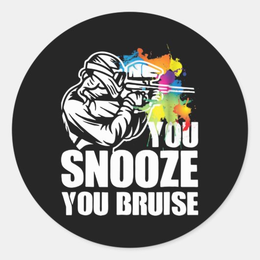 pintballeger ronde sticker (Voorkant)