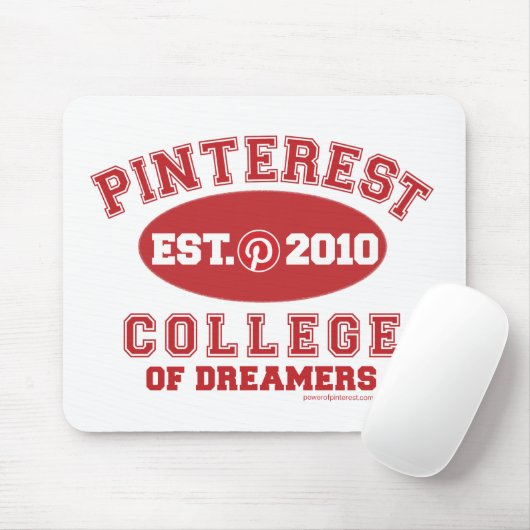 Pinterest College of Dreamweaver Muismat (Met muis)