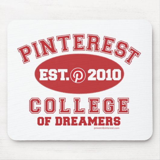 Pinterest College of Dreamweaver Muismat (Voorkant)