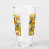 Pintglas Uil en Herfstpompoenen Glas (Links)