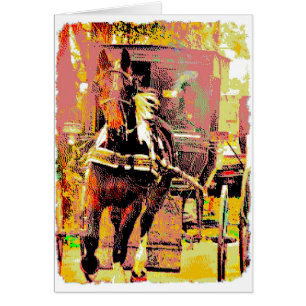 Pinto Amish Horse 8-bits Art