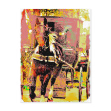 Pinto Amish Horse 8-bits Art