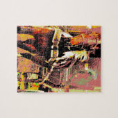 Pinto Amish Horse 8-bits Art Legpuzzel (Horizontaal)