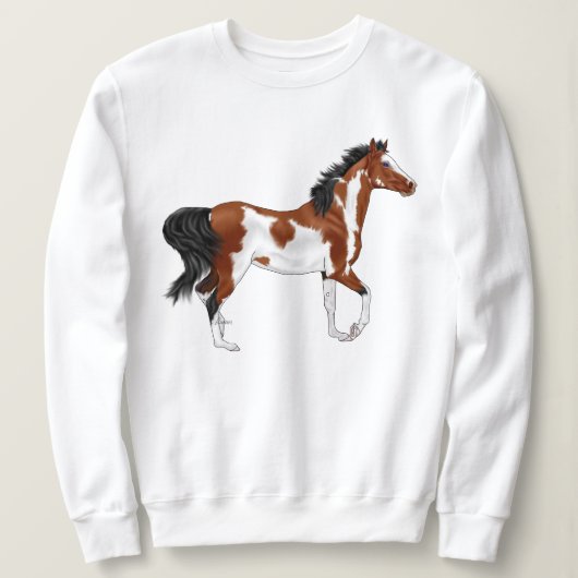 Pinto Arabisch paard Trui (Design voorkant)