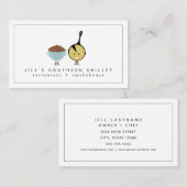 Pinto Beans + Cornbrood Southern Restaurant Chef Visitekaartje (Voorkant / Achterkant)