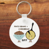 Pinto-bonen + kornbrood BFF-Sleutelhanger Sleutelhanger (Voorkant)