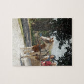 Pinto en kinderen in buggy legpuzzel (Horizontaal)