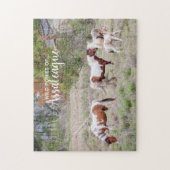 Pinto en Paint Wild Ponies of Assateague Legpuzzel (Verticaal)